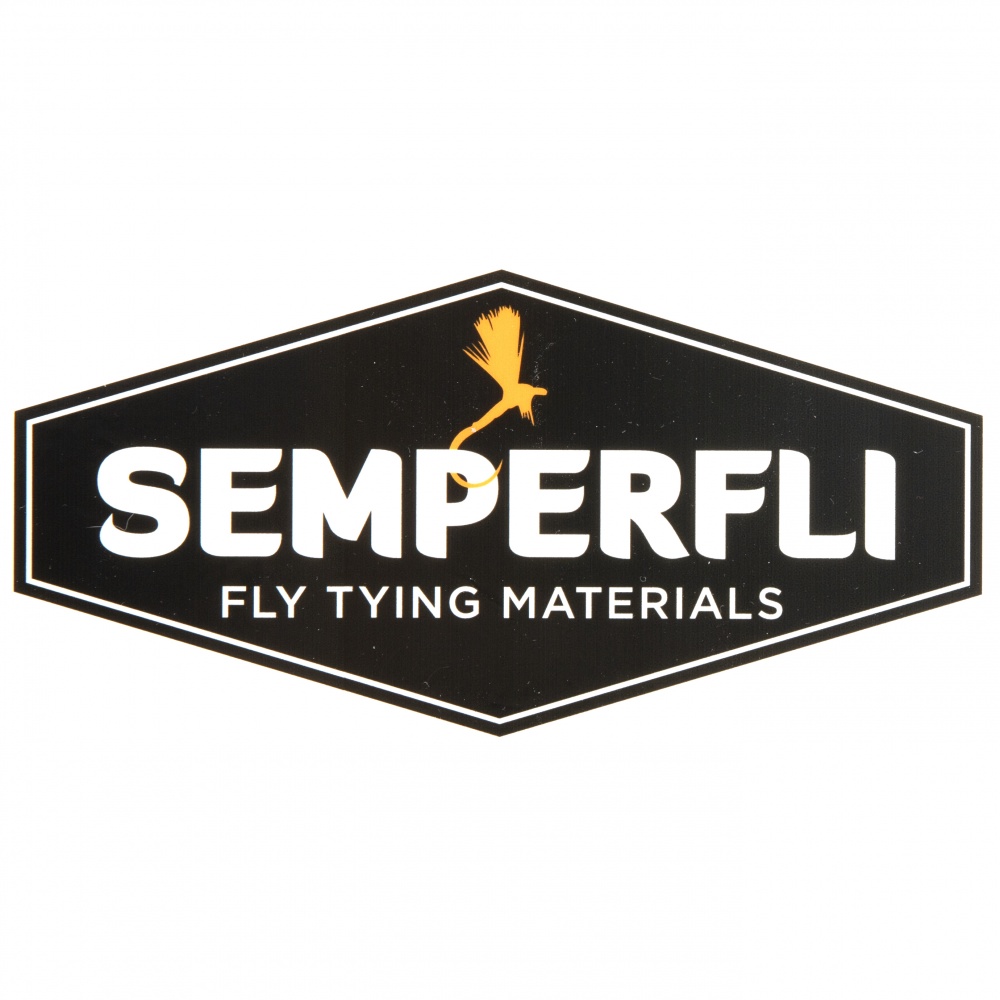 Semperfli Promotional Sticker 150X75mm (Clear) Large Fly Tying Materials